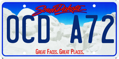 SD license plate 0CDA72