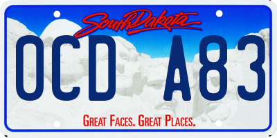 SD license plate 0CDA83