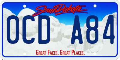 SD license plate 0CDA84