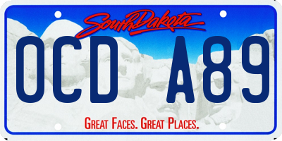 SD license plate 0CDA89
