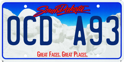 SD license plate 0CDA93
