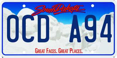 SD license plate 0CDA94