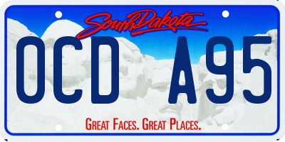 SD license plate 0CDA95