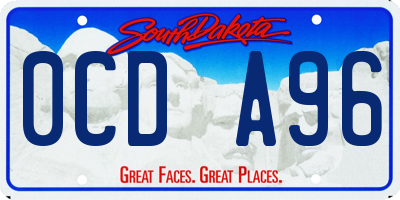 SD license plate 0CDA96