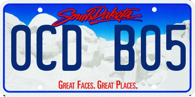 SD license plate 0CDB05