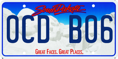 SD license plate 0CDB06