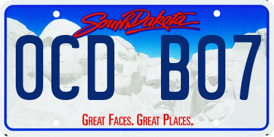 SD license plate 0CDB07