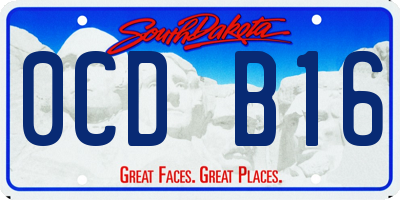 SD license plate 0CDB16