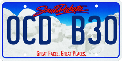 SD license plate 0CDB30