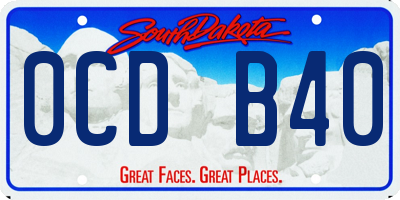 SD license plate 0CDB40
