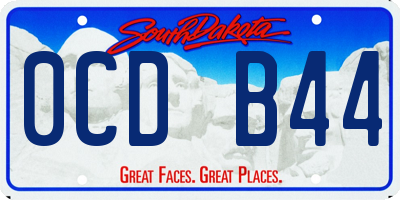 SD license plate 0CDB44