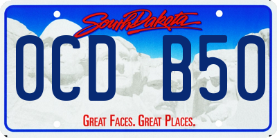 SD license plate 0CDB50