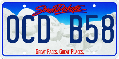 SD license plate 0CDB58