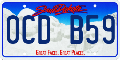 SD license plate 0CDB59