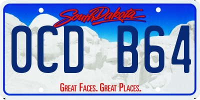 SD license plate 0CDB64