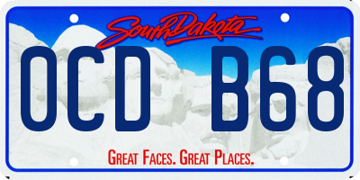 SD license plate 0CDB68