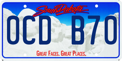SD license plate 0CDB70