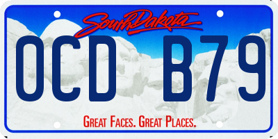 SD license plate 0CDB79