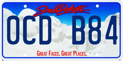 SD license plate 0CDB84