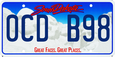 SD license plate 0CDB98