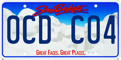 SD license plate 0CDC04