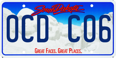 SD license plate 0CDC06