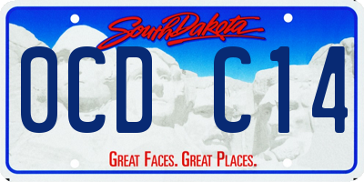 SD license plate 0CDC14
