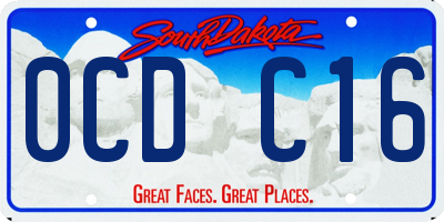 SD license plate 0CDC16
