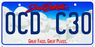 SD license plate 0CDC30