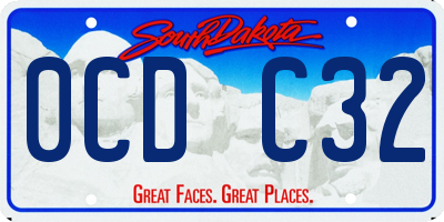SD license plate 0CDC32