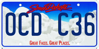 SD license plate 0CDC36