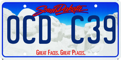 SD license plate 0CDC39
