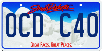 SD license plate 0CDC40