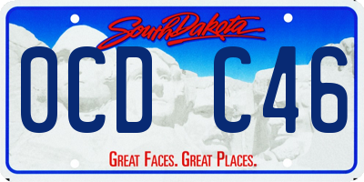 SD license plate 0CDC46