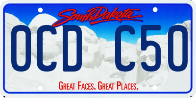 SD license plate 0CDC50