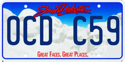 SD license plate 0CDC59