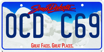 SD license plate 0CDC69
