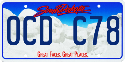 SD license plate 0CDC78
