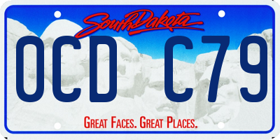 SD license plate 0CDC79
