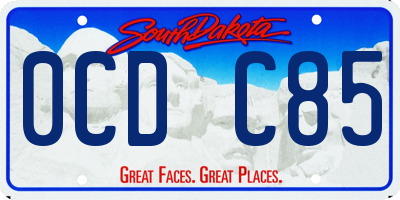 SD license plate 0CDC85