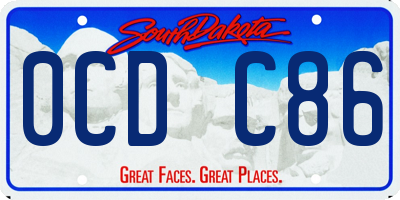 SD license plate 0CDC86