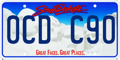 SD license plate 0CDC90