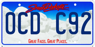 SD license plate 0CDC92