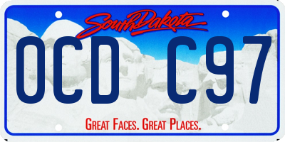 SD license plate 0CDC97