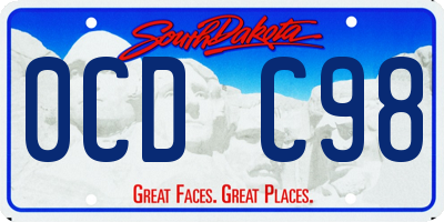 SD license plate 0CDC98