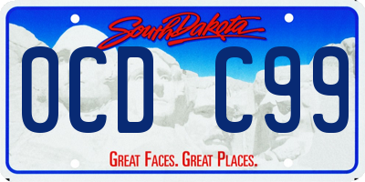 SD license plate 0CDC99