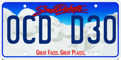 SD license plate 0CDD30