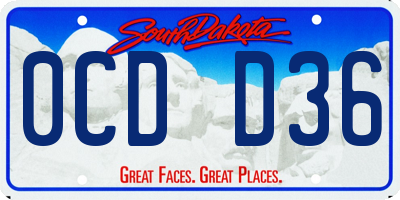 SD license plate 0CDD36