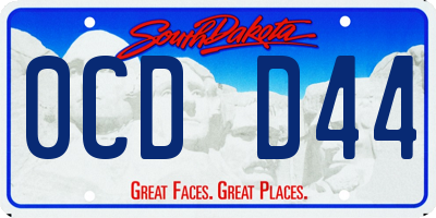 SD license plate 0CDD44