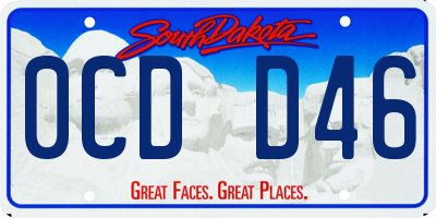 SD license plate 0CDD46